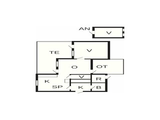 Vakantiehuis Hostrup Strand Grondplan 26