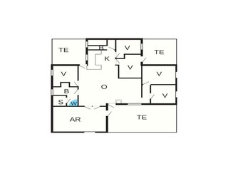 Vakantiehuis Harboøre Grondplan 9
