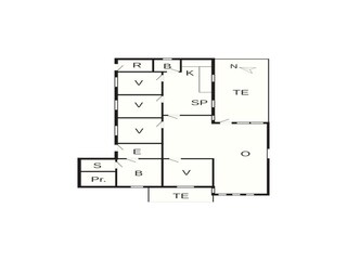 Vakantiehuis Frøstrup Grondplan 29