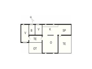 Vakantiehuis Havneby Grondplan 37