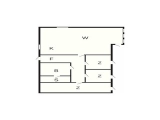 Casa de vacaciones Helligsø Plano de planta 5