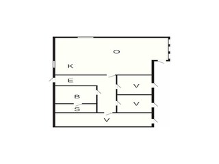 Casa de vacaciones Helligsø Plano de planta 4