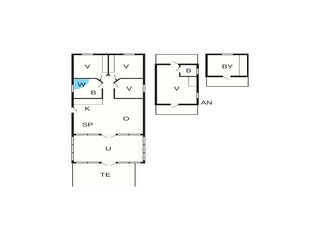 Vakantiehuis Hovborg Grondplan 32