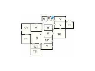 Vakantiehuis Kongsmark Grondplan 46