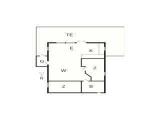 Maison de vacances Aalbæk Plan d'étage 6