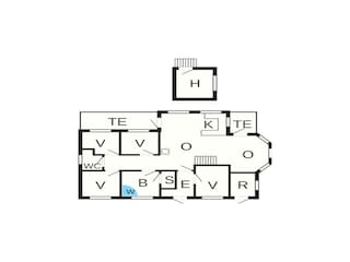 Vakantiehuis Klitmøller Grondplan 8