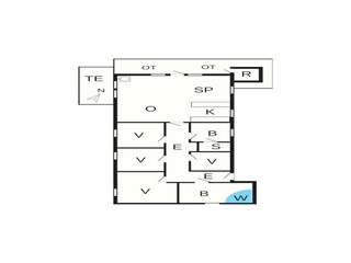 Casa de vacaciones Nørre Nebel Plano de planta 41