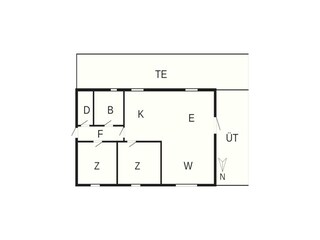 Vakantiehuis Tversted Grondplan 29