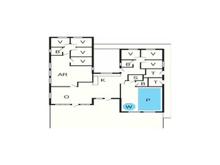 Vakantiehuis Udsholt Strand Grondplan 24