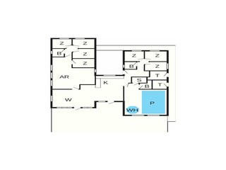 Vakantiehuis Udsholt Strand Grondplan 4