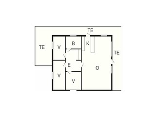 Vakantiehuis Ferring Grondplan 27