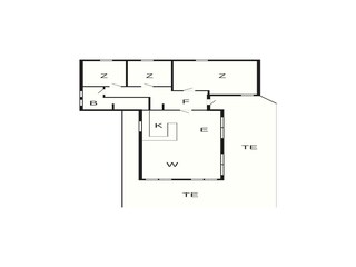 Vakantiehuis Bratten Strand Grondplan 12