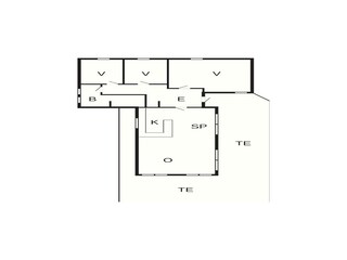 Vakantiehuis Bratten Strand Grondplan 11