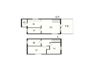 Vakantiehuis Havneby Grondplan 41