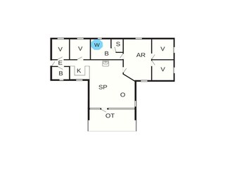 Vakantiehuis Løkken Grondplan 42