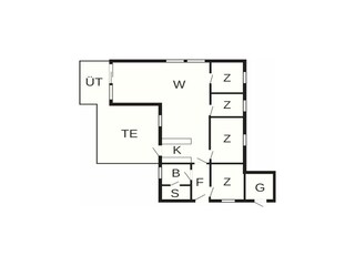 Vakantiehuis Vejlby Grondplan 11