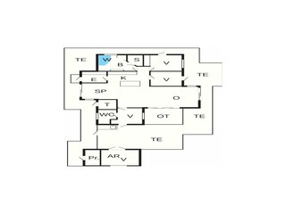 Vakantiehuis Tranum Strand Grondplan 52