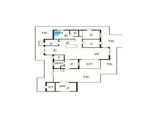 Vakantiehuis Tranum Strand Grondplan 5