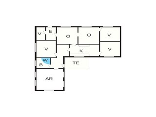 Vakantiehuis Mandø Grondplan 37