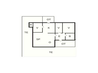 Vakantiehuis Kolind Grondplan 3