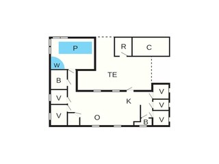 Vakantiehuis Fjellerup Strand Grondplan 31