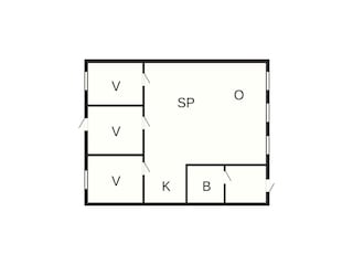 Apartment Millinge Grundriss 3
