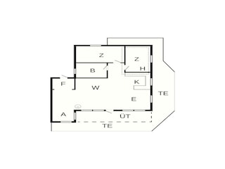 Vakantiehuis Gjellerodde Grondplan 41