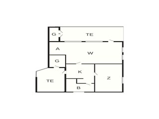 Vakantiehuis Bork Havn Grondplan 23