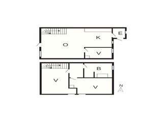 Vakantiehuis Havneby Grondplan 3