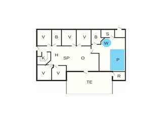 Casa de vacaciones Købingsmark Plano de planta 42