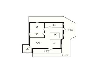 Casa per le vacanze Løkken Pianta del piano 2