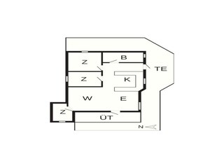 Casa de vacaciones Løkken Plano de planta 41