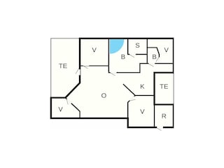 Vakantiehuis Sydals Grondplan 39