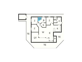 Casa de vacaciones Ansager Plano de planta 2