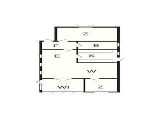 Vakantiehuis Fjand Grondplan 17