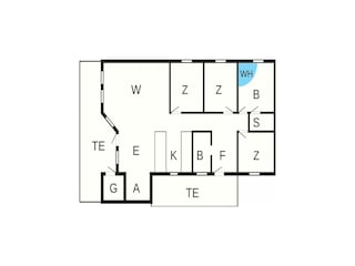 Vakantiehuis Tranum Strand Grondplan 41