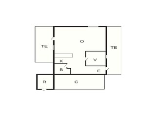 Vakantiehuis Sydals Grondplan 24