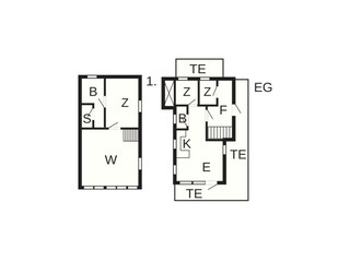 Vakantiehuis Blokhus Grondplan 24
