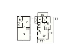 Vakantiehuis Blokhus Grondplan 25