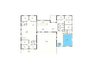 Casa de vacaciones Marielyst Plano de planta 40