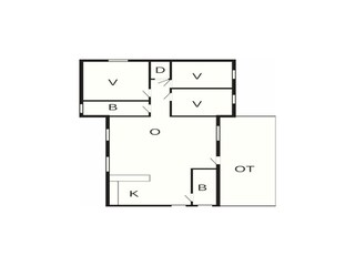 Maison de vacances Vorupør Plan d'étage 41