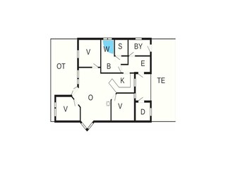 Vakantiehuis Ansager Grondplan 40