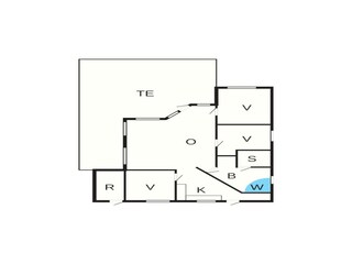 Vakantiehuis Südwestseeland Grondplan 2