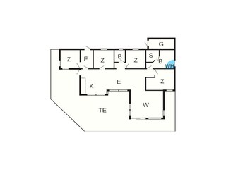 Vakantiehuis Fåborg Grondplan 28
