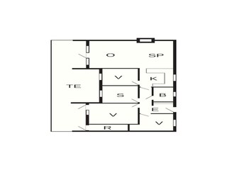 Vakantiehuis Arrild Grondplan 43