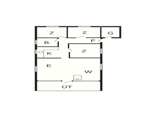 Casa de vacaciones Bønnerup Strand Plano de planta 2