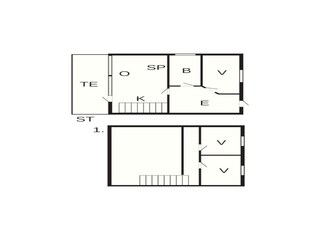 Vakantiehuis Blåvand Grondplan 28