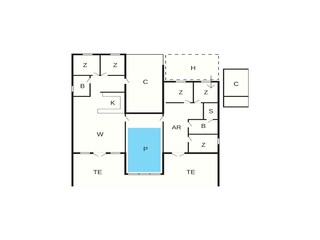 Vakantiehuis Klegod Grondplan 35