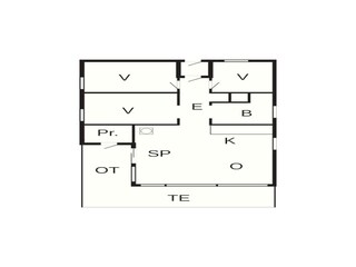 Vakantiehuis Oksbøl Grondplan 3