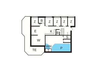 Vakantiehuis Snogebæk Grondplan 7